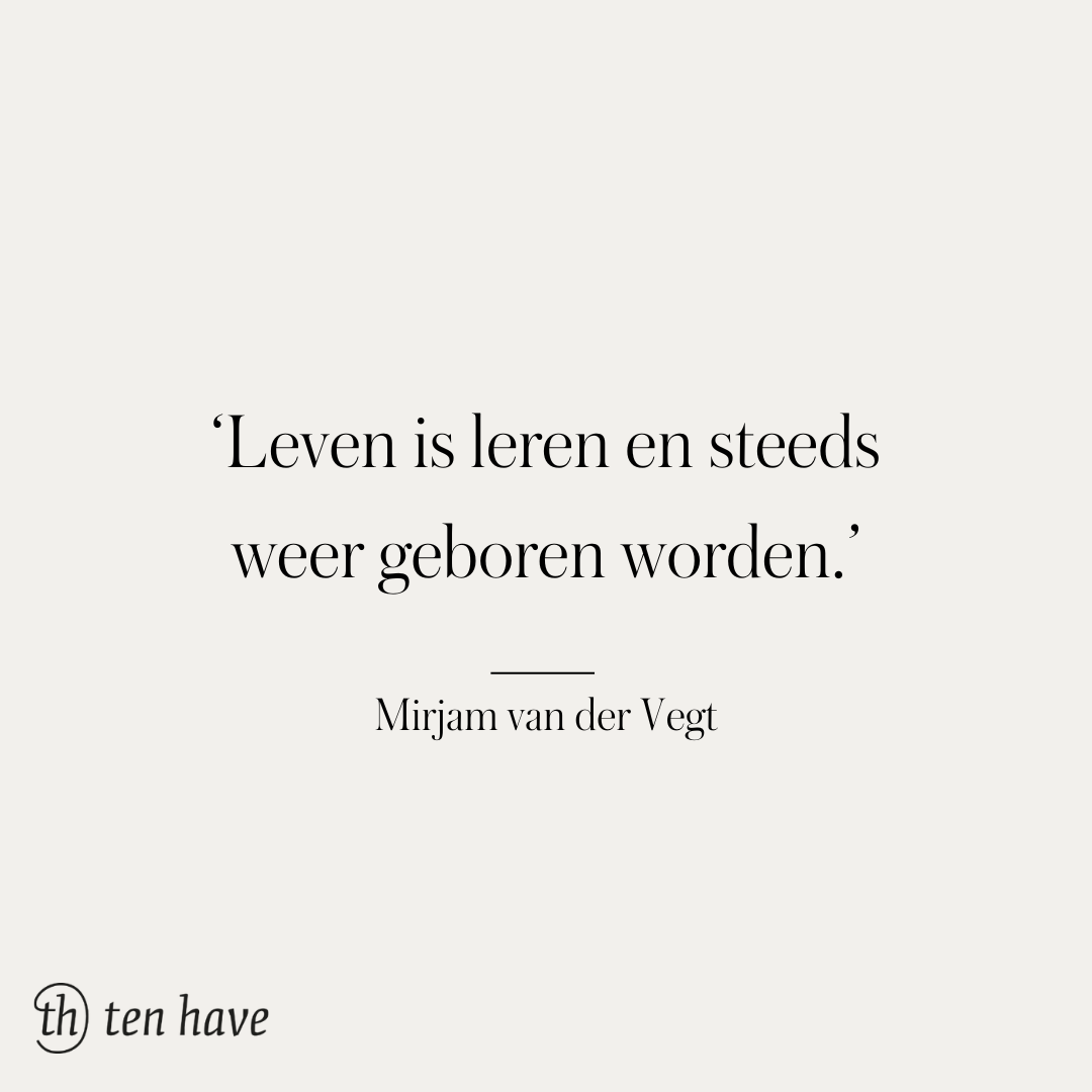 Quote leven is leren