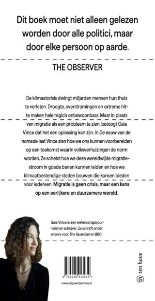 De eeuw van de nomade - achterkant