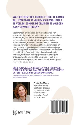 Thuiskomen bij jezelf - achterkant