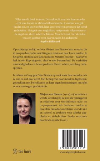 Mama wil weg - achterkant