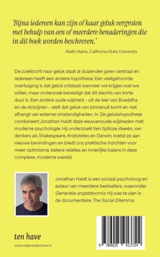 De gelukshypothese - achterkant