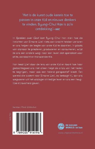 Spreken over God - achterkant