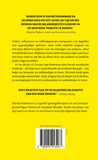 Leer denken als Socrates - achterkant